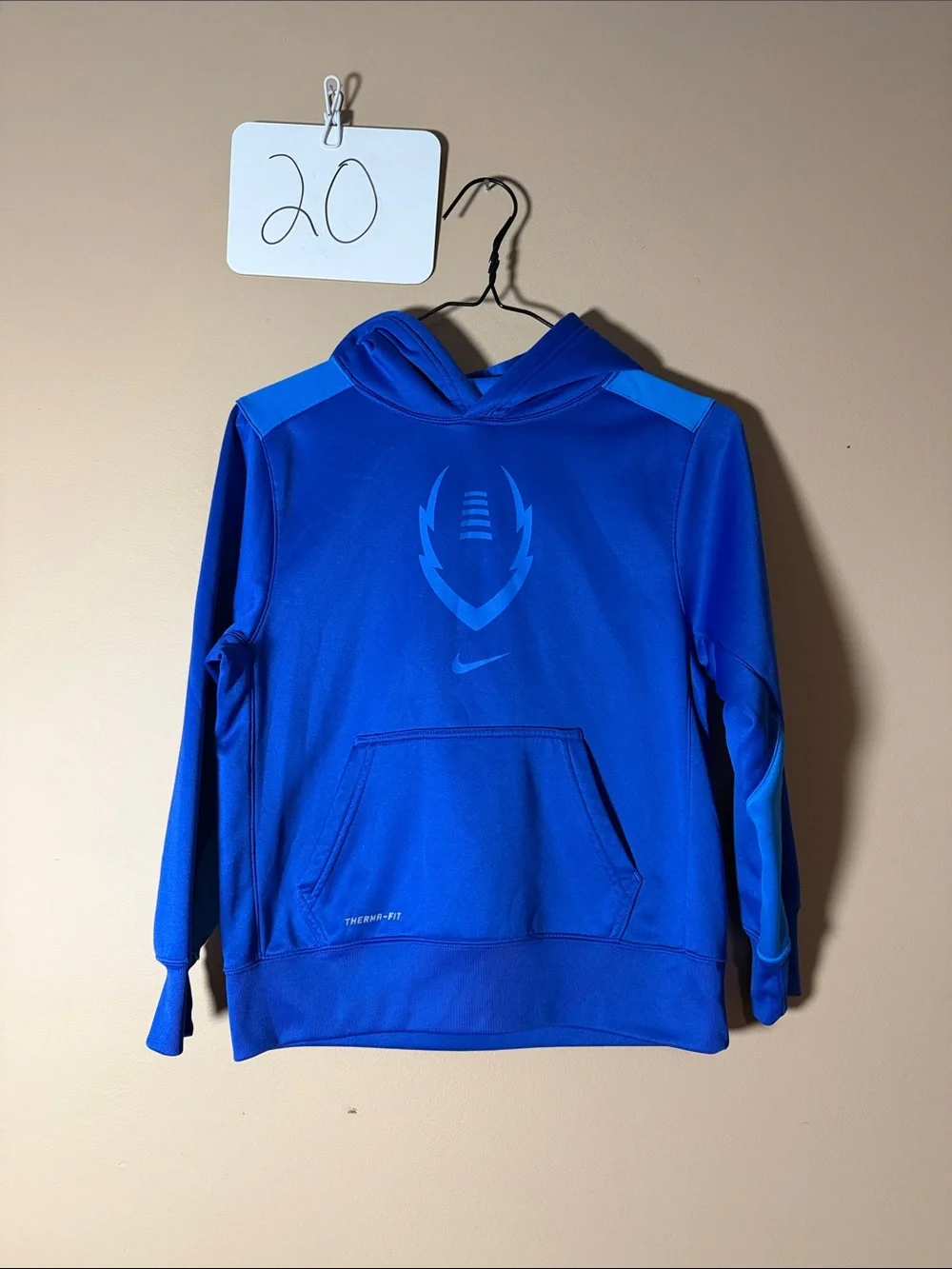Nike Kids Blue Therma-FIT Hooded Pullover